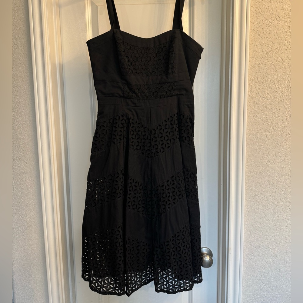 White House Black Market Strap or Strapless Eyelet Dress